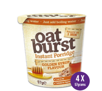 OATBURST – Instant Porridge Pots Golden Syrup – 4Pots x 57g 4Pack