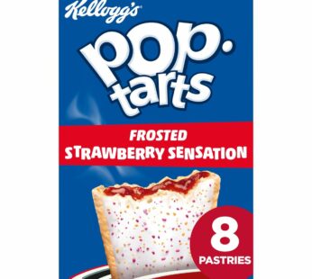KELLOGGS – Pop Tarts Frosted Strawberry Sensation Multipack – 8Pack