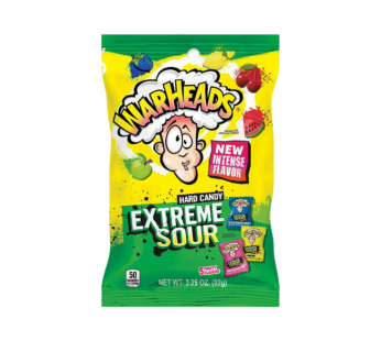 WARHEADS – Extreme Sour Hard Candy Assorted Flavours 3.25 oz – 92g